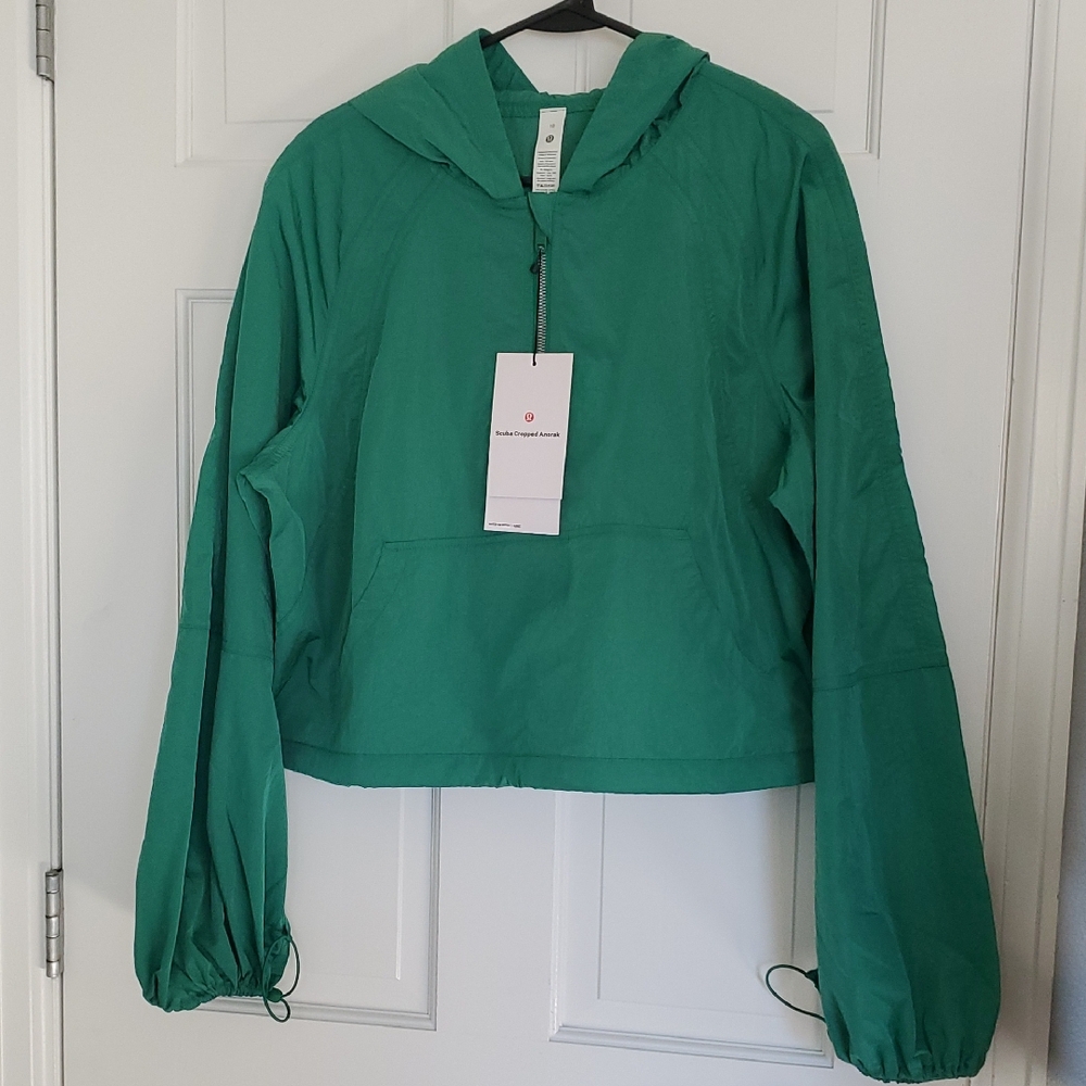 lululemon athletica Green Hooded Pullover Jacket